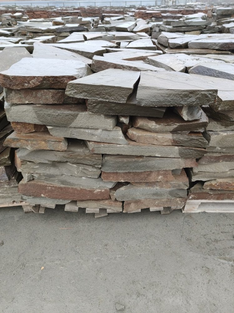 Плитняк песчаник серо-зелёный для мощения 60-65 мм купить в Тульской области