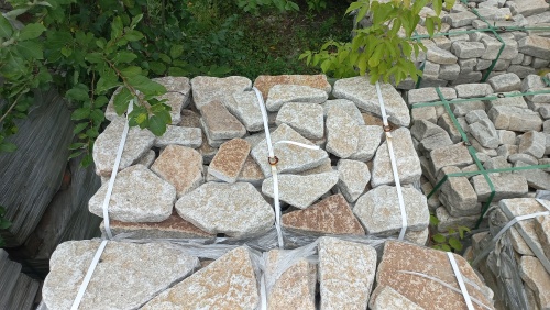 Гранитный плитняк галтованный для парковки купить в Тульской области