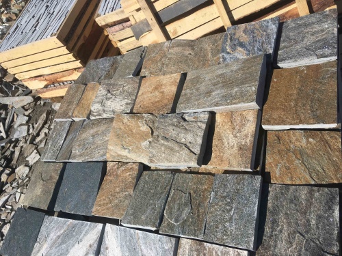 Плитка пилёная златолит Уральский для цоколя, отмостки купить в Тульской области