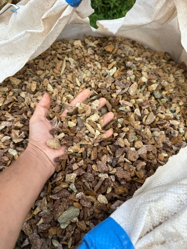 Златолит персиковый декоративная каменная крошка купить в Тульской области