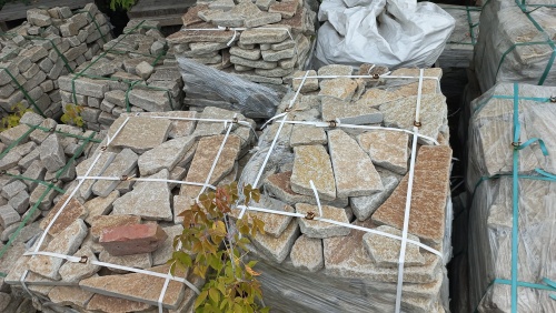 Гранитный плитняк галтованный для парковки купить в Тульской области