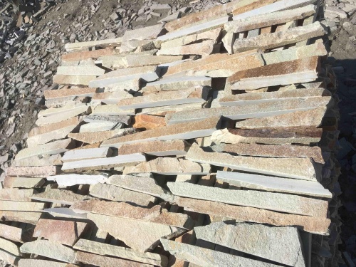 Горбушка златолит золотистый для облицовки купить в Тульской области