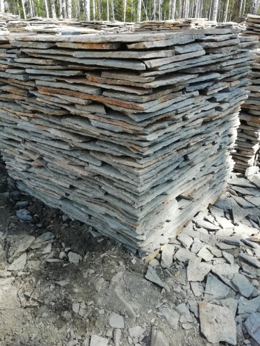 Плитняк златолит Уральский для цоколя, отмостки купить в Тульской области