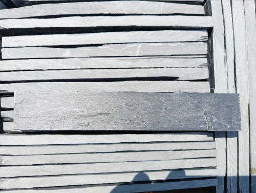 Плитка чёрная из натурального камня фасадная 30 см * 5 см, толщина 7 мм -30 мм купить в Тульской области